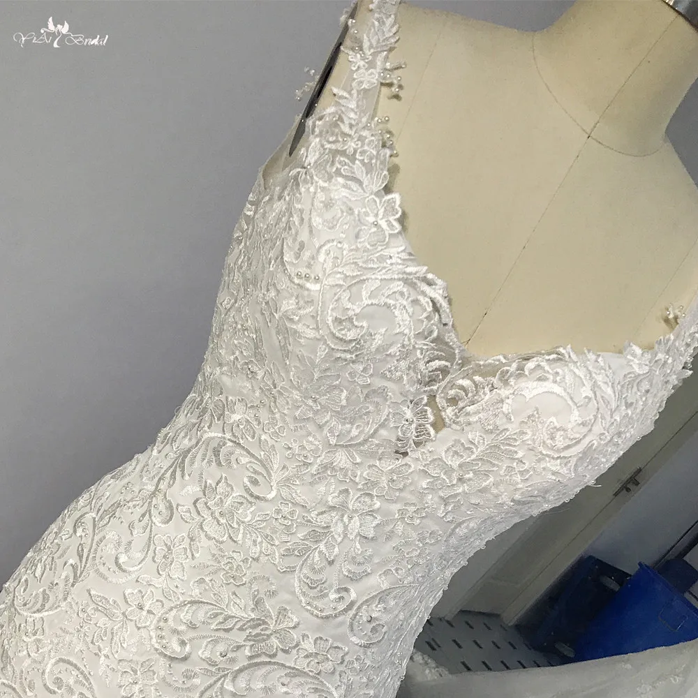 RSW1455 Open Back Backless Wedding Dress Mermaid Wedding Gowns 2018 (5)