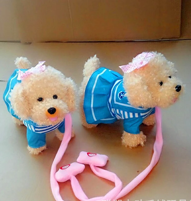 

Funny Electronic Dog Pet Singing Walking Musical Plush Pet Robot Dog Toys Interactive Toys For Kids Baby