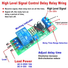 Dykb DC 5 в 12 В 24 В Высокая задержка выключения сигнала выключения/включения таймер релейный модуль переключатель PLC контроль сигнала автоматическое закрытие