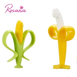 Rosana младенческой банан Прорезыватель для зубов в форме кукурузы малыша игрушки для детей возрастом до 2 лет Детские игрушечная зубная