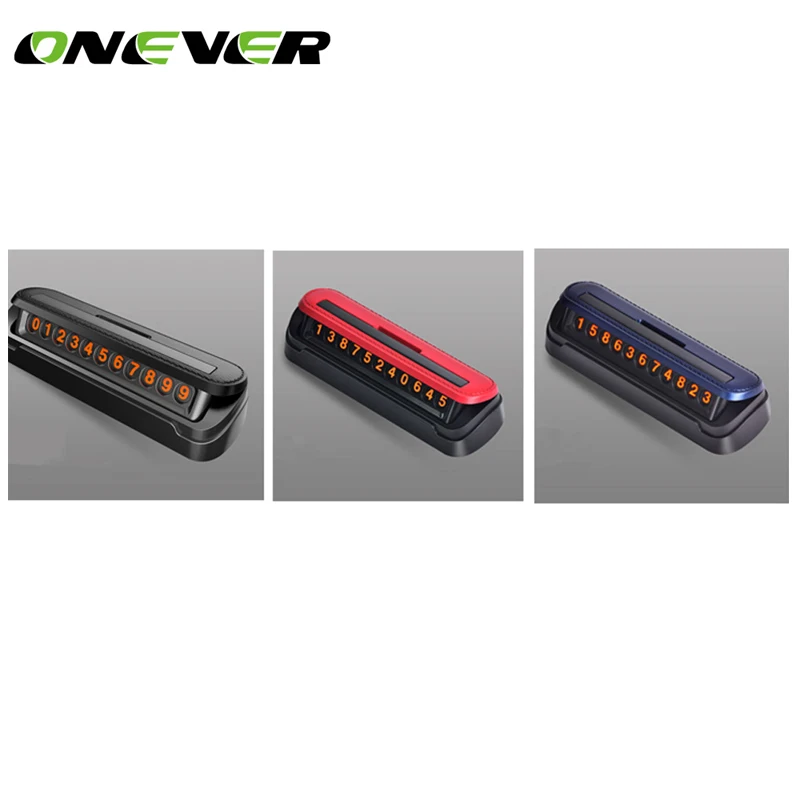 

Car ornaments Phone Number Car Parking Number Plate Hidden Universal Mobile Card Auto Temporary Switch Interior Car Accessories