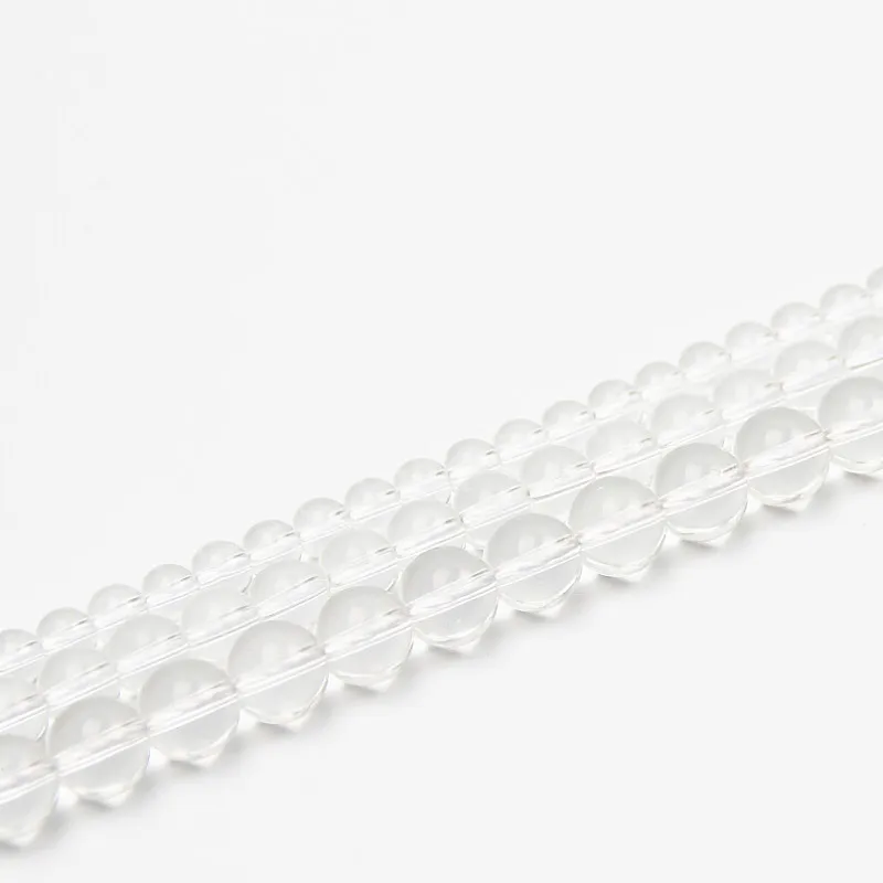 Transparent Clear Crystal Glass Beads For Jewelry Making DIY Bracelet
