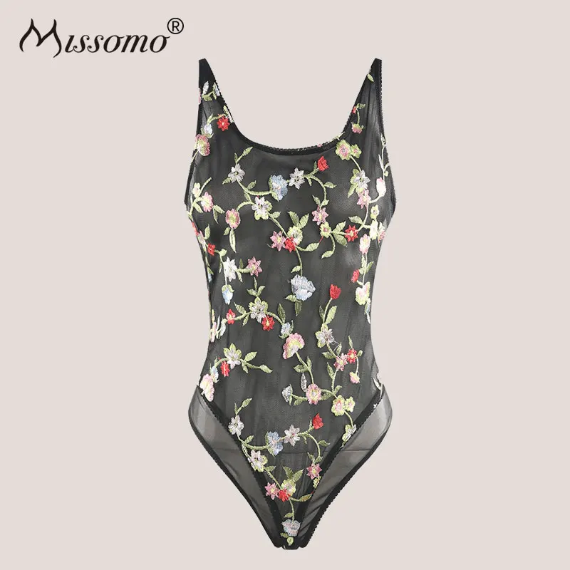 

Missomo Modis Costumes Women Overall Stripper Sexy Top Lace Romper Plus Size Bodysuit Body Transparent Playsuit Mesh Jumpsuit