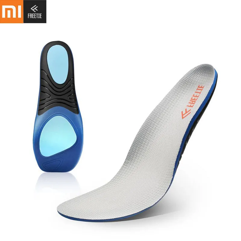 Спортивные амортизирующие стельки Xiaomi FREETIE серые вставки из полиэфирного