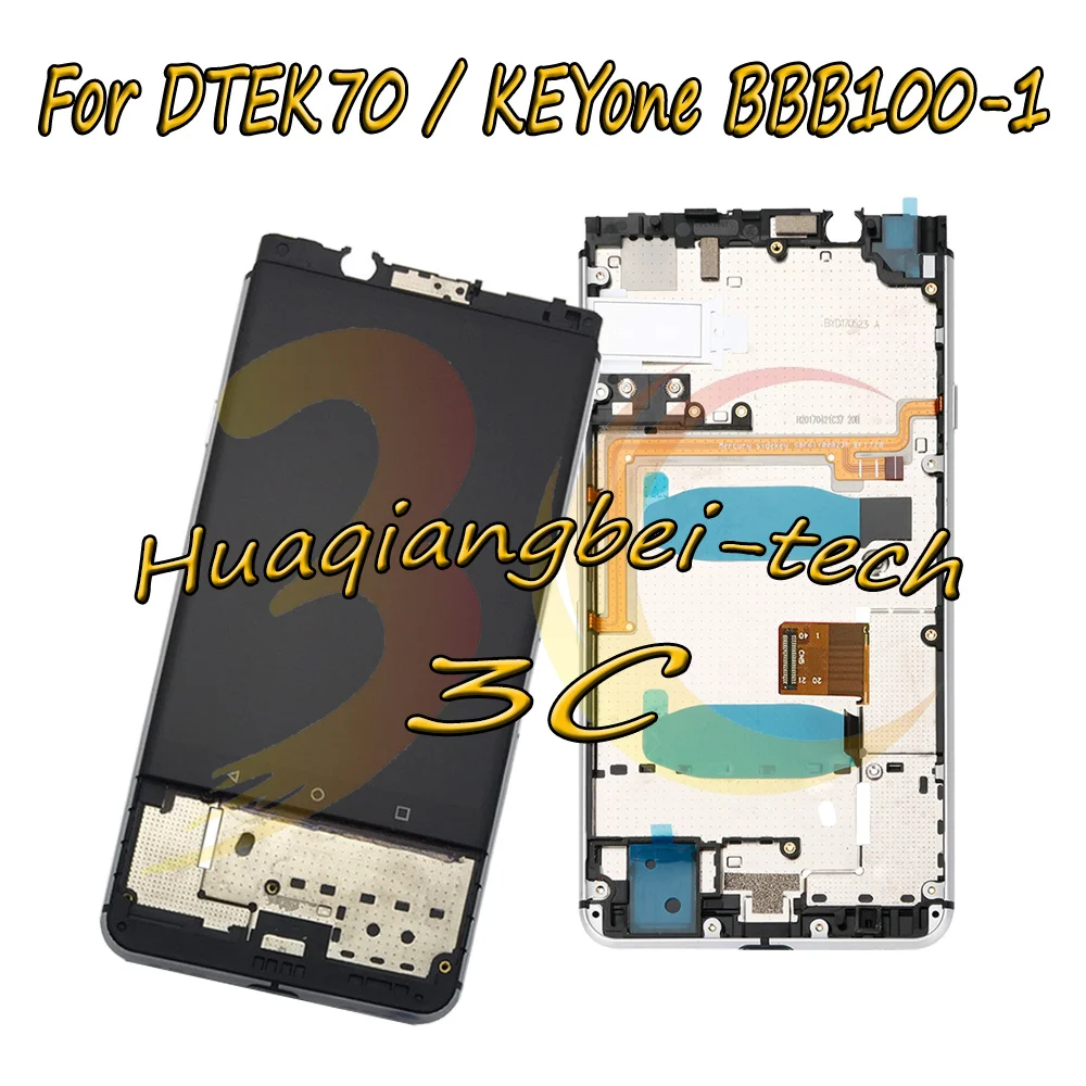 

New 4.5'' For BlackBerry DTEK70 / KEYone BBB100-1 BBB100-2 BBB100-5 LCD DIsplay + Touch Screen Digitizer Assembly + Frame Cover