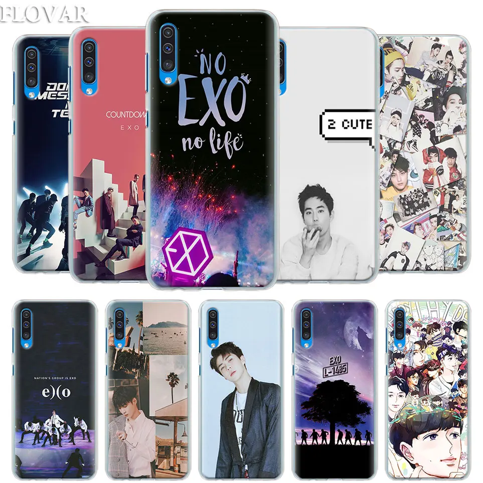 

EXO Lay Kai Chanyeol Sehun Case Cover for Samsung Galaxy A30 A40 A50 A70 A6 A8 Plus A7 A9 2018 M30 Phone Case Coque