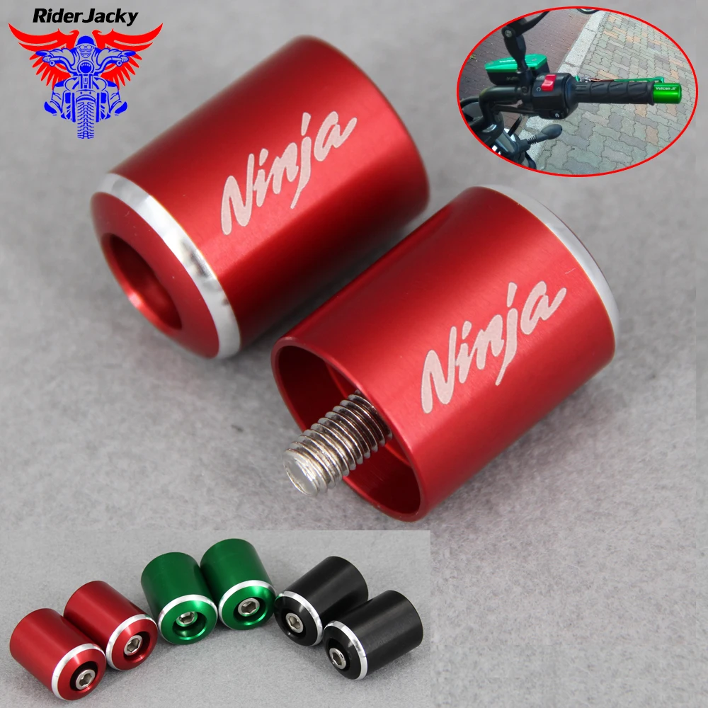 

For KAWASAKI NINJA ZX6R ZX-6R ZX-7R ZX-9R ZX10R ZX-10R ZX-12R ZX-14R Motorcycle CNC Handlebar Grips Bar Ends Cap Cover Slider