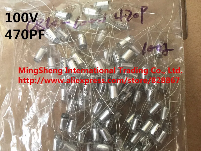 Оригинальный новый конденсатор из 100% осевого полистирола CB10 100v220PF 221J 221 39PF100V 390J 470P