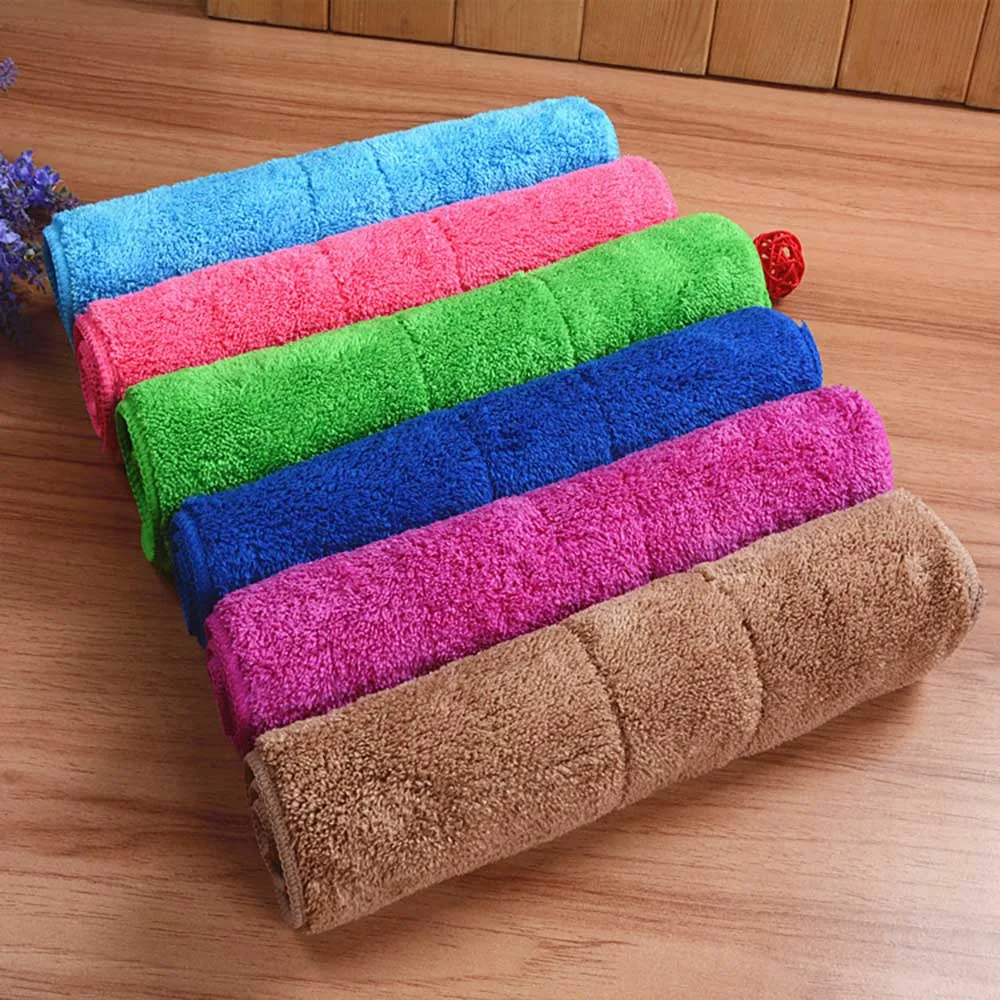 mop replacement scouring pad Double thick coral fleece rag wipe floor