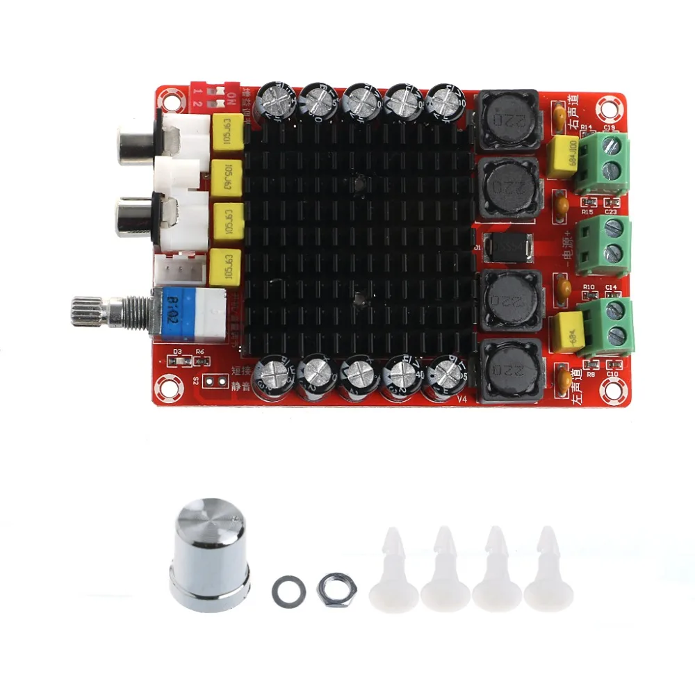 

TDA7498 2x100W Digital Power Amplifier Board Audio Amplifier Class D Dual Audio Stereo DC 14-34V For Home Theater Active Speaker