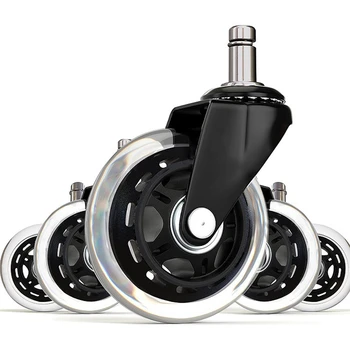 

1PC New 3 Inch Universal Caster Office Chair Furniture Caster 360 Degree Chair Wheel Black & White Diameter 50mm