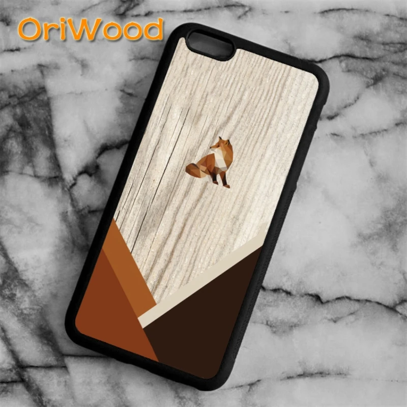 Новый чехол OriWood с изображением животных лисы для iPhone 6 s 7 8 plus X XR XS 11 12 pro max Samsung Galaxy