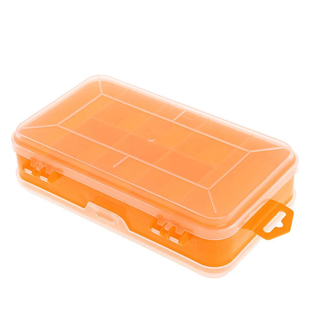 Портативный ящик для инструментов двухсторонняя Пластик инструмент коробка, винт ювелирные изделия компонент для хранения инструментов многофункциональный кейс для инструментов для небольших Компоненты - Цвет: Цвет: желтый