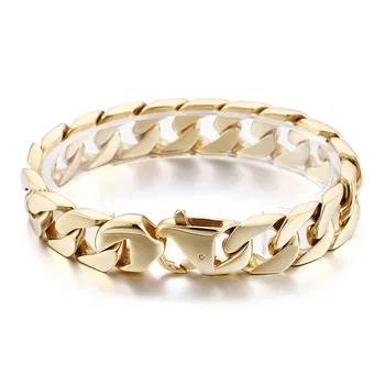

Men 's bracelet gold jewelry titanium steel leisure simple bracelet domineering personality jewelry