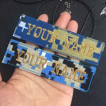 Вышивка на заказ, военная нашивка с именем, 2 шт., индивидуальный Железный номер, бирка, индивидуальный логотип, ID для нескольких сумок одежды