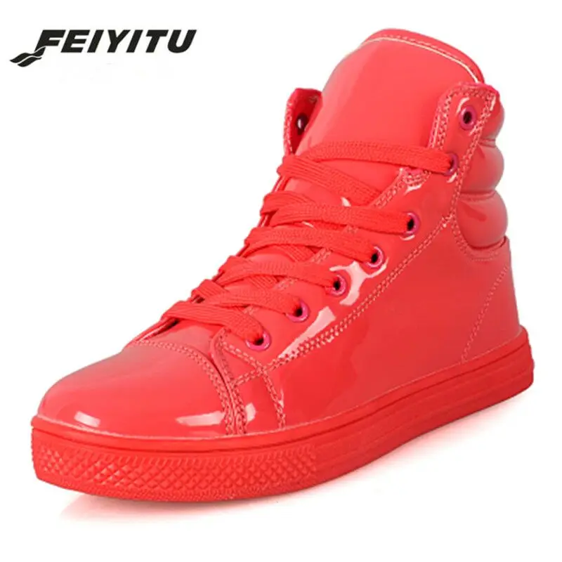 FeiYiTu/Новинка 2018 года Мужская Высокая Повседневная обувь ярких цветов в стиле хип