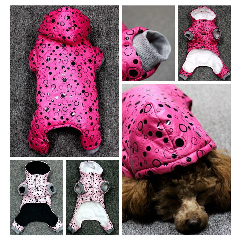 Gomaomi зимнее пальто тренировочный костюм для собак Одежда для щенков и собак куртка с капюшоном костюм