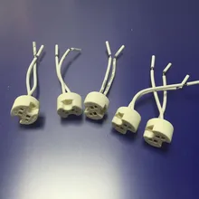 50 шт./лот лампы фитинга MR16 MR11 G4 GU5.3 Керамика миниатюрный Би-контактный Ушастый теплостойкая проволока соединитель гнезда цоколя