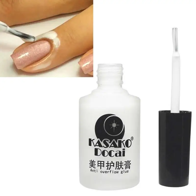 15ml Peel Off Liquid Nail Art Tape Latex Tape Finger Skin Protected Glue Base Coat Care Nail Art Palisade Cuticle Cream