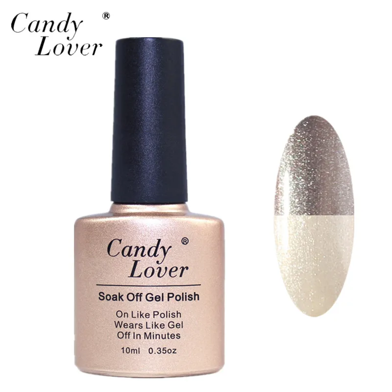 Candy Lover гель лак для ногтей темро изменение цвета #179|gel based nail polish|gel driergel mold |