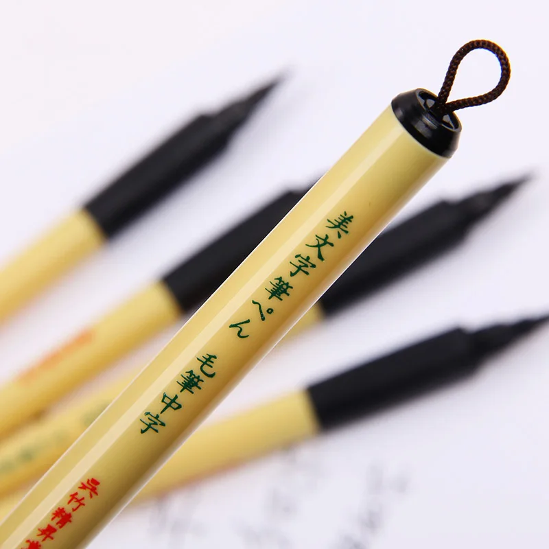 ZIG Kuretake Bimoji фломастер с жестким кончиком и щеткой для манги/каллиграфии, маркер с подписью, прямые жидкие мягкие ручки комиксов, товары для рукоделия