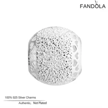 CKK Berloque, 925 пробы, серебряные сверкающие сердца, круглые подвески, бусины, подходят для оригинальных браслетов, DIY, очаровательные серебряные 925 ювелирные изделия