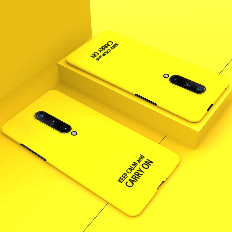 ADKO Ultra Slim PC Color Phone Case For Oneplus 7 6 6T Cloth Shockproof Letter Stylish Fitted Cover Pro |