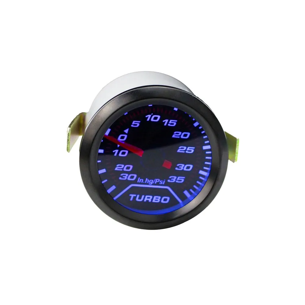 " 52 мм Авто Turbo Boost Gauge PSI дым циферблат синий свет подкладке Dash метр YC100179