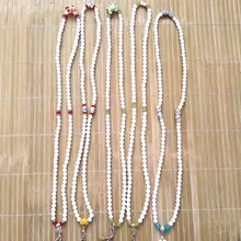 Натуральный 108 белый халцедон Агат браслет