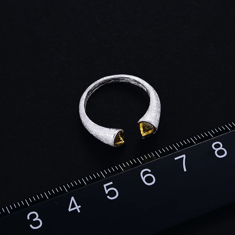 Lotus весело натуральная 925 пробы Серебряные кольца для Для женщин Простой сердце милое обручальное кольцо Открыть Регулируемая серебро 925 ювелирные изделия
