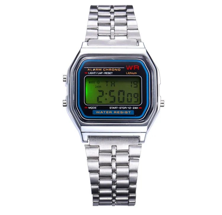 Luxury Brand Men Digital Watches 2019 Fashion Casual Stainless Steel Electronic Watch Male Waterproof Auto Date Watch Relogio