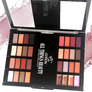 

ZD Brand Makeup Set Maquiagem Matte Shimmer Glitter Eyeshadow Bronzer Powder Cream Eye Shadow With Makeup Tools Palettes F2503