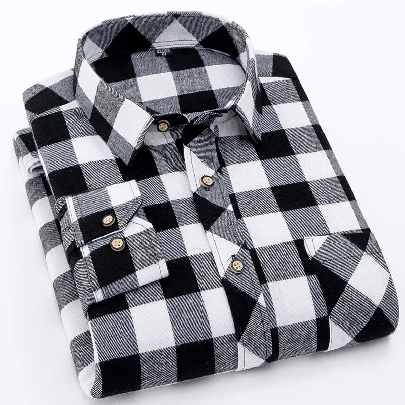 Beste Rode Flanel Plaid Shirt Mannen 2020 Mode Jurk Mannen Shirt Casual Warme Zachte Lange Mouw Shirts Camiseta Masculina Chemise Homme