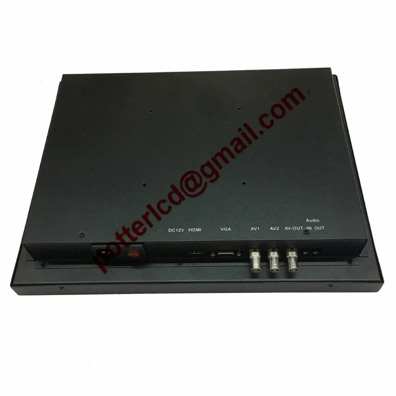 17 inch Industrial LCD / LED Monitor with HDMI BNC Input Rugged Metal Frame with Wall Mount