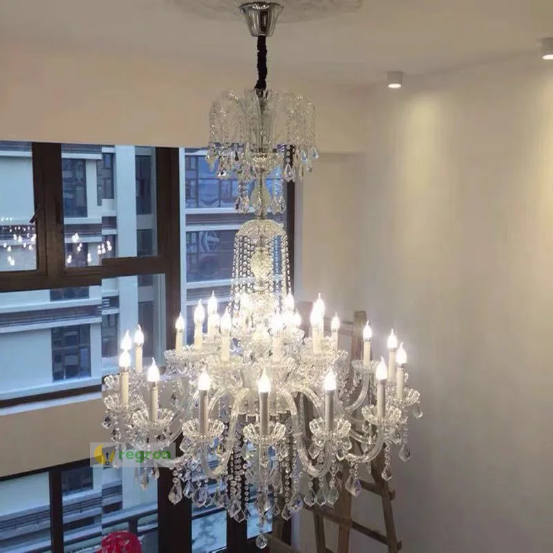 Stairwell H 185 см высокий потолок люстра led отель освещение светильники большая