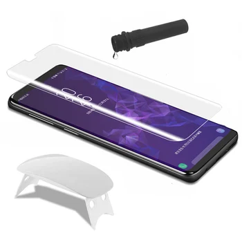 

Liquid UV Glue Tempered Glass Screen Protector For iPhone XR X XS Max 2PCS Glass+2PCS Glue+1 Big Light Full Cover Film