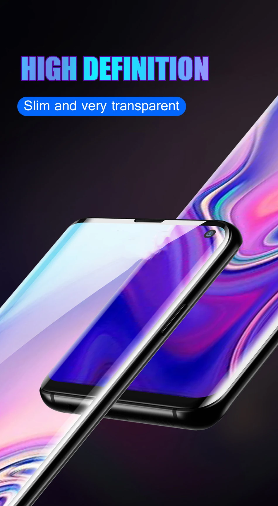 11D стекло Arc Edge полностью покрывающее экран закаленное Стекло для samsung Galaxy S10 плюс S10 Lite Экран Защитная пленка для samsung Galaxy M10 M20 M30