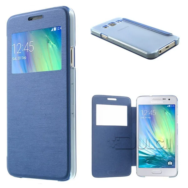 2015 Новый Для Samsung A3 A5 A8 Case Посмотреть Окно Кожи Folio чехол Galaxy SM-A300F A500 A800 Телефон |