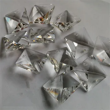 

5000pcs/lot , 18X18MM crystal chandelier part square pendant prism drop for chandelier with 2 holes