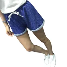 Фитнес шорты женщина Шорты с высокой талией Спортивная короткие женские Костюмы модные эластичные талии лук шнурок Running Short