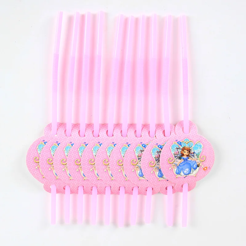 90pcs/lot Disney Princess Sofia Theme Kids Birthday Party Decoration Set Disposable Tableware Sets Decor Supplies