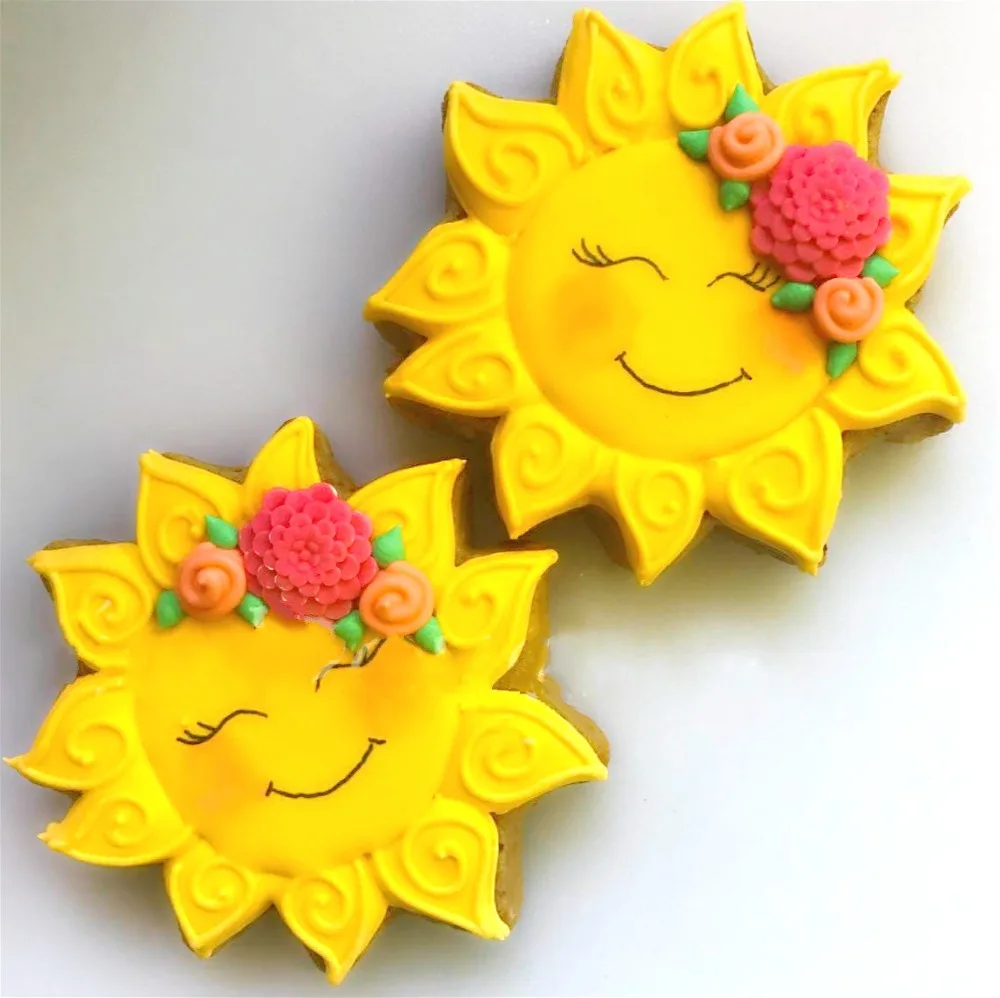 KENIAO Sun Cookie Cutter for Summer Beach 9 2x9 2 cm печенье/помадка/кондитерские изделия для детей