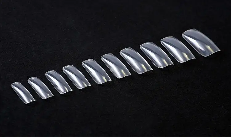 Pontas das Unhas de Acrílico Maneira Navio Rápido Unidades - Pacote Faça Você Mesmo Cobertura Completa Limpar Falso Unha Escudo Etiqueta Como Manicure Beleza Art Decoratio 500 5 Beleza e saúde