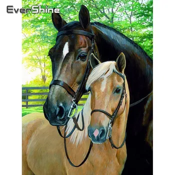 

Evershine Diamond Painting Kit Horses Diamond Embroidery Full Display Animals Rhinestones Pictures Diamond Mosaic Sale Beadwork