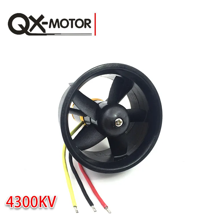 

QX Motor 64mm EDF Ducted Fan Set 5 Electric with 3-4s 4300KV Brushless Motor Outrunner QF2822 for Jet AirPlane F22130