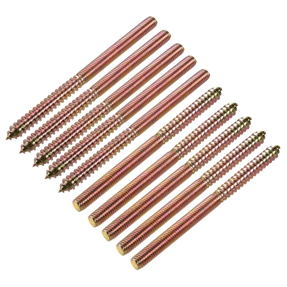 Lot De 8 Boulons à Double Tête M10x80mm - Pour Bois Et Meuble, Marque Uxcell, Neuf