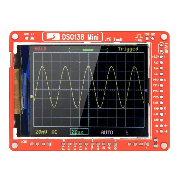 Cheap JYE Tech 1MSa/s 0-200KHz DSO138 Mini Digital Oscilloscope DIY Kit SMD Parts logic analyzer Pre-soldered Electronic Learning Set