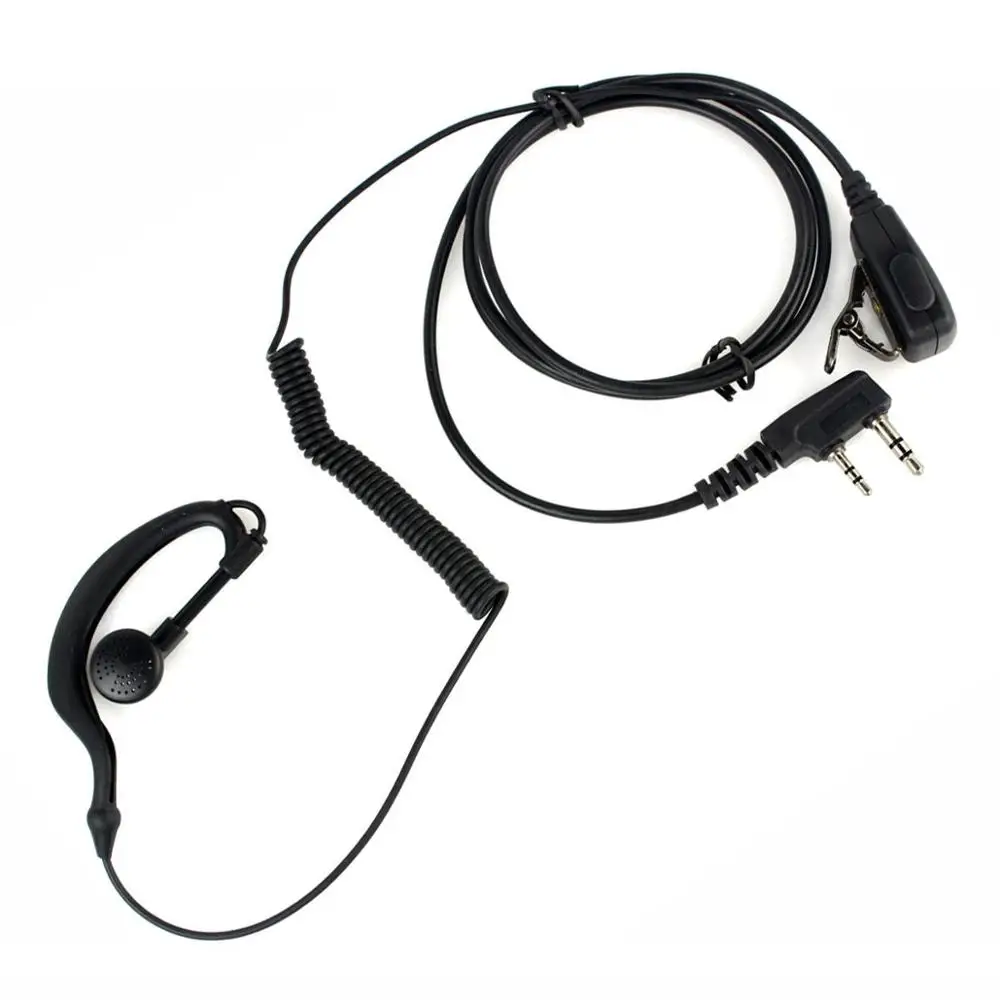 2 контактный PTT MIC наушник вкладыш для KENWOOD QUANSHENG PUXING 'd xun TYT BAOFENG|ptt mic|baofeng earpiecekenwood