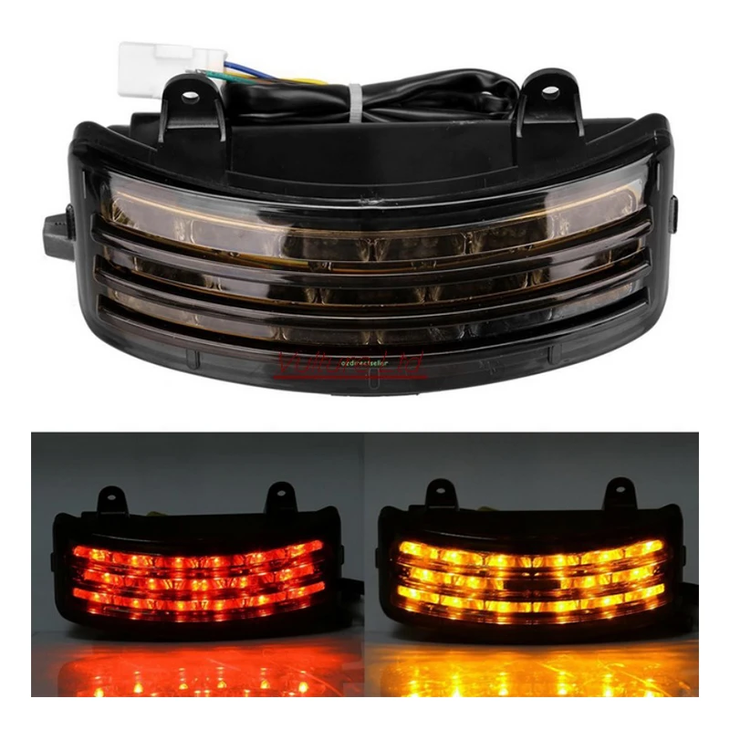 Tri-Bar Fender LED Tail Brake Turn Signal Light For Harley FLHX FLTRX Touring Tri-Bar Fender LED Tail Brake Turn Signal Light For Harley FLHX FLTRX Touring