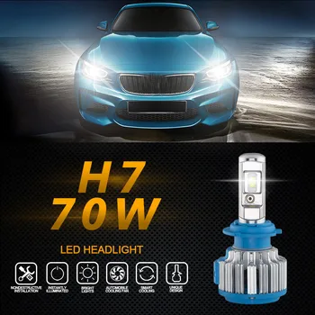 

CARPRIE 2018 New 2pc 70W 7000LM H7 Car LED Headlight B2 Canbus 6000K Kit Fog Lamp Head Light Spet14